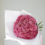 Монобукет из 25 пионовидных роз Кантри Блюз